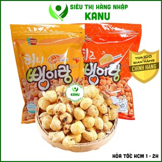 Bắp rang vị mật ong và phô mai Hàn Quốc 255g, snack bim bim bỏng ngô siêu ngon, đồ ăn vặt Sài Gòn ngon rẻ