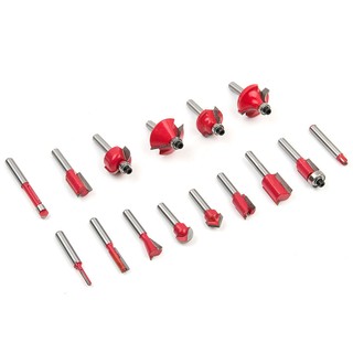 Bộ 15 mũi phay gỗ 6.3mm