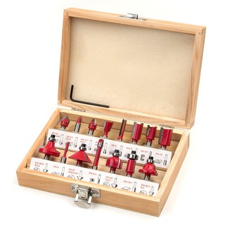 Bộ 15 mũi phay gỗ 6.3mm