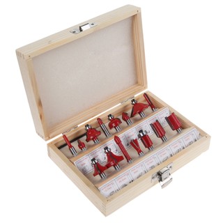 Bộ 15 mũi phay gỗ 6.3mm