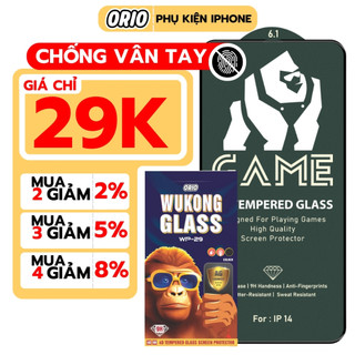Kính Cường Lực iphone Chống Vân Tay KK 6/6s/7/8/x/xs/xr/xsmax/11/12/13/14/15/plus/pro/promax - ORIO