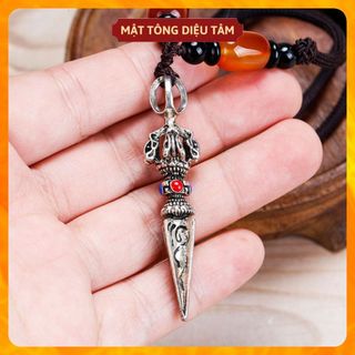 Mặt dây chuyền Phurba vòng cổ chày Phổ ba kim Cương chùy kim cang- Pháp khí mật tông Tây Tạng