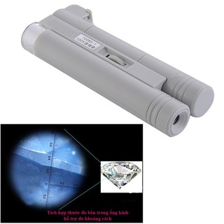 Kính lúp mini 40x có thước đo