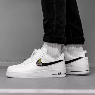 Giày thể thao sneaker af1 vạch đen cổ thấp, giày khang sneaker