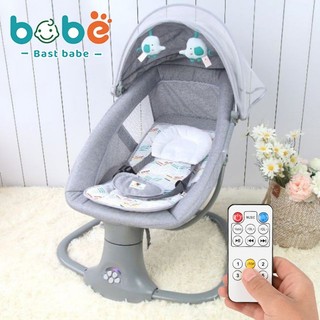 Nôi điện tự động cho bé sơ sinh, ghế rung điều khiển từ xa Ghế Ru Ngủ Thông Minh