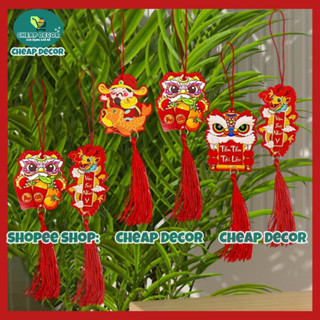 Combo 6 Dây Treo Trang Trí Tết - Set 6 Khánh Treo Cành Đào, Mai Trang Trí Tết, Gắn Tháp Bánh, Bia, Giỏ Quà