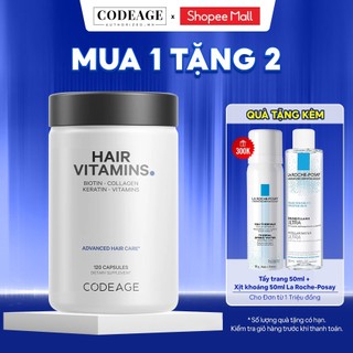 Viên uống kích thích mọc tóc CodeAge Hair Vitamins 120 viên - CodeAge Authorized MH
