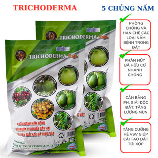 TRICHODERMA Trừ Nấm Bệnh, Ủ Phân, Cải Tạo Đất - Bột Hòa Tan - Gói 500 gr