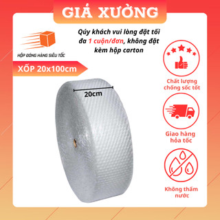 xốp Hơi . Xốp chống xốc 20cm x 100m số lượng 1 cuộn