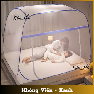 Màn chụp tự bung đỉnh vuông chống muỗi, Mùng tự bung Kiều Phi người lớn gấp gọn