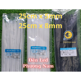 Dây rút Trắng 2T5 (25cm), Dây thít nhựa