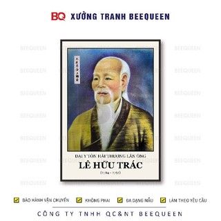 Chuẩn Bản Gốc - Tranh Danh Y Hải Thượng Lãn Ông - Tranh Lê Hữu Trác | 2 tùy chọn kích thước