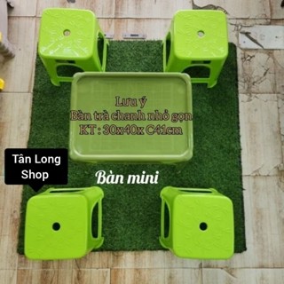 Combo 01 bàn, 04 ghế trà chanh CN size nhỏ - Việt Nhật - Song Long - Qui Phúc