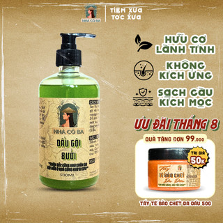 Dầu Gội Bưởi thảo mộc kích mọc tóc , giảm rụng gàu tóc , sạch da đầu Nhà Cô Ba