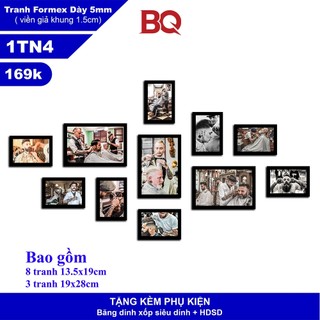 Bộ Tranh Trang Trí Quán Tóc - Salon Tóc -Tranh Đẹp Cho Tiệm Tóc | Tranh Không Có Khung Chất Liệu Formex 5mm