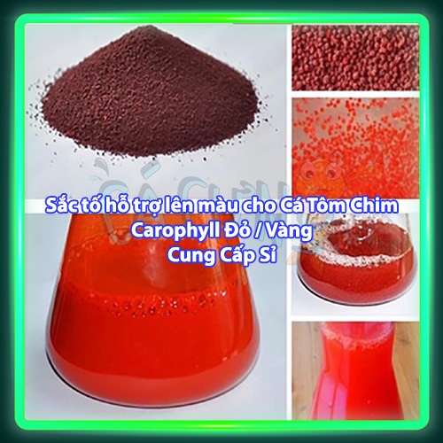 Carophyll trộn thức ăn cho cá tôm chim cảnh (1 gram) - Sắc tố Đỏ Vàng giúp tăng màu (Hàng Cty)