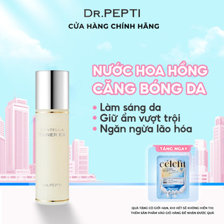 Nước hoa hồng dưỡng da cấp ẩm, căng bóng dr.pepti centella toner ex 180ml