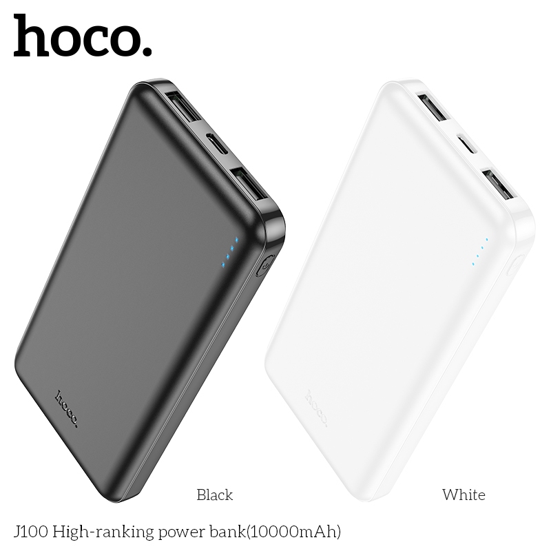 Hoco Chính Hãng - Pin Sạc Dự Phòng Hoco J100 10000mAh/ J100A 20000mAh Có Đèn Led Báo Dung Lượng Sạc