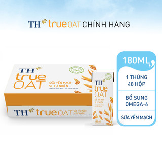 Thùng 48 hộp sữa yến mạch vị tự nhiên TH true OAT 180 ml (180 ml x 48)