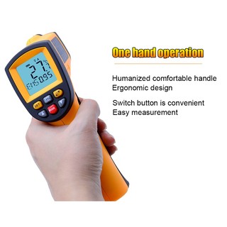 Máy bắn nhiệt độ từ xa BENETECH GM900, đo nhiệt độ bề mặt không tiếp xúc, độ chính xác cao