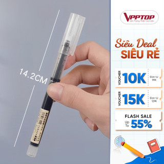 Bút bi ngòi 0.5mm đơn giản mực đều nét chữ đẹp không lem, Bút bi lâu hết mực mực gel khô nhanh BG05