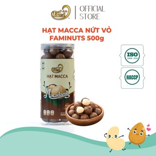 Hạt macca nhập khẩu Úc thực phẩm giàu dinh dưỡng Faminuts hũ 500 gr