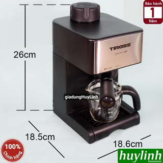 Máy pha cà phê Espresso Tiross TS621 - Max 4 bar - 800W