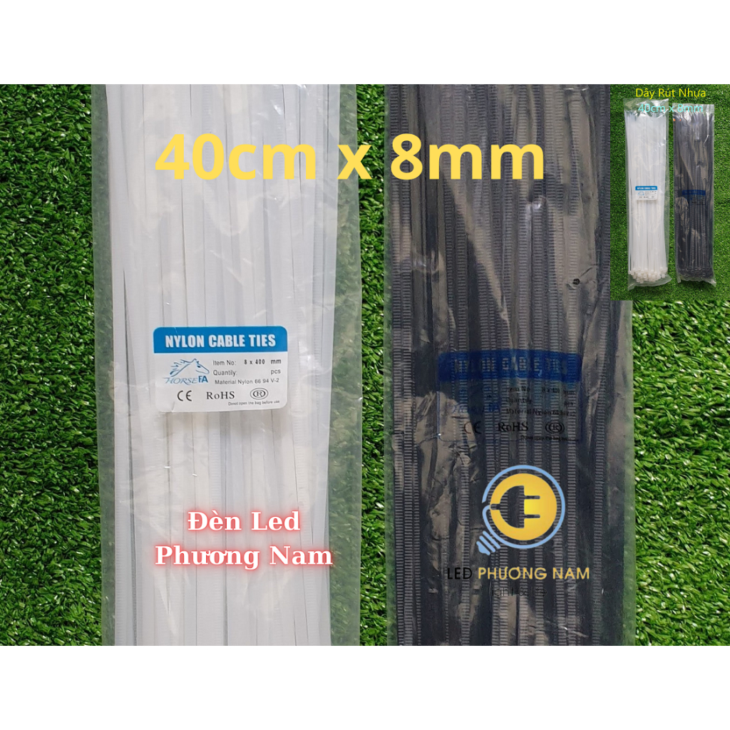 [COMBO 2 Túi] Dây Rút 4 Tấc x 8 li, Dây thít nhựa