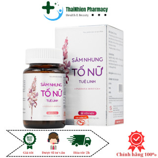 Sâm nhung tố nữ Tuệ Linh - Bổ sung nội tiết tố, cải thiện sinh lý nữ, đẹp da - Lọ 30 viên