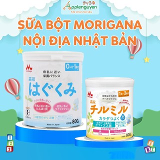 (DATE MỚI NHẤT) Sữa Bột Morinaga Hàng Nội Địa Nhật Bản Cho Bé 0-1 Tuổi & 1-3 Tuổi | Applenguyen94