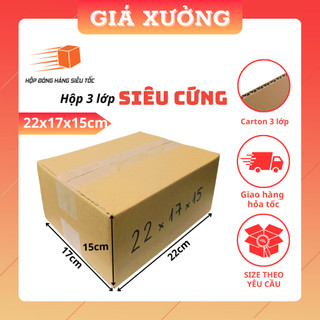22x17x15 1 Hộp carton đóng hàng