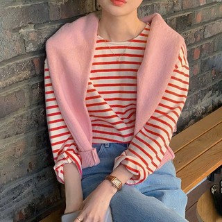 Áo Thun Dài Tay Cổ Thuyền kẻ sọc JULY Fashion, Áo thun Kiểu kẻ sọc ngang tay dài vải cotton 100% dày dặn