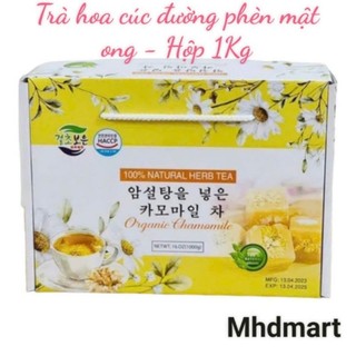 Trà hoa cúc đường phèn mật ong hộp 1kg