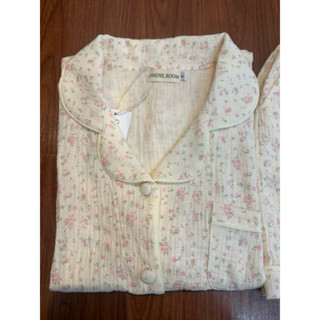 Đồ ngủ nữ Pijama tay ngắn quần đùi mặc nhà chất liệu xô muslin hoạ tiết xinh xắn Pijama- Onene.room