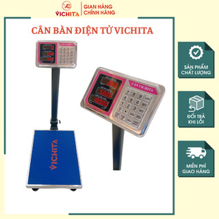Cân bàn điện tử cột cao vichita 100kg - 150kg - 200kg - 300kg, cân điện tử bán hàng