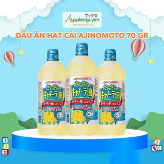 (GOM THÙNG 10 CHAI) Dầu Ăn Hoa Cải Ajinomoto Nội Địa Nhật Bản Chai 1000ml | Applenguyen94
