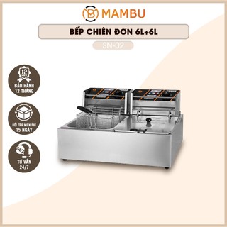 [Sỉ] Bếp chiên đôi - Bếp điện - Đồ gia dụng nhà bếp - Thiết bị máy móc pha chế