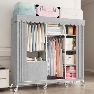 [ Có hỏa tốc ] Tủ quần áo, Tủ quần áo vải tủ khung gỗ 3 buồng hàng chuẩn loại 1 phi gỗ 18mm gỗ thông cao cấp