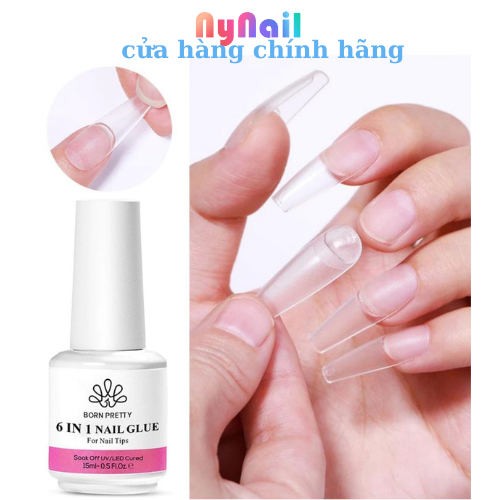 Gel Dán Nối Dài Móng Tay 15ml 6 Trong 1 Gel Base Gel Top Bóng Top Lì Sơn Gel Móng Tay