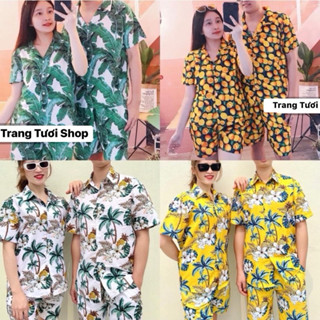 [Giam 10 %] Quần áo đi biển , đồng phục nhóm , gia đình đi biển cho bé & người lớn Trang Tươi Shop