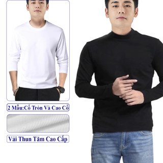 Áo giữ nhiệt nam Vicenzo dài tay cao cổ co giãn 4 chiều thoải mái, Áo thun dài tay giữ nhiệt nam