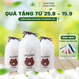 Combo Nhiều Túi Màng Bọc Thực Phẩm Co Dãn, Có Chun Loại To Chất Liệu PE 100 Cái
