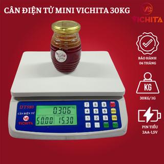 Cân Điện Tử Bán Hàng VICHITA DT580 30Kg/1g - Cân Tính Tiền Điện Tử Giá Rẻ