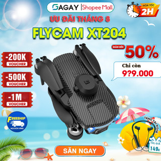 Flycam mini giá rẻ XT204, flycam mini động cơ không chổi than,có camera kép, bay ổn định, tránh va chạm
