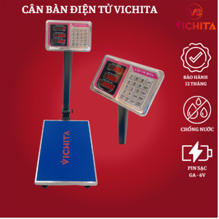 Cân điện tử 100kg - 150kg - 200kg – 300kg vichita, cân tính tiền điện tử bán hàng