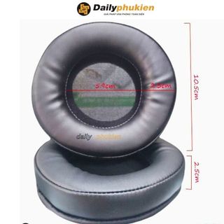 1 đôi Ốp tai nghe to đường kính 10.5cm dailyphukien , đệm mút da tai nghe
