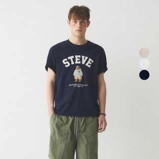 Áo Thun WHO.A.U Steve Patch Short Sleeve T-shirt_WHRAE3794U