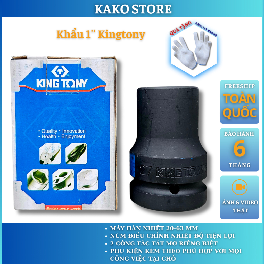 Đầu tuýp 1'' kingtony 💥FREESHIP💥 đầu khẩu kingtony 1 inch