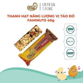 Thanh Hạt Năng Lượng FAMINUTS Nutsbar Energy (4 vị) 40g - Thực Phẩm Tiếp Năng Lượng Lành Mạnh