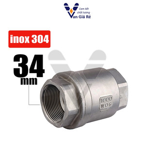 Van 1 chiều lò xo inox 34mm, Van nước 1 chiều